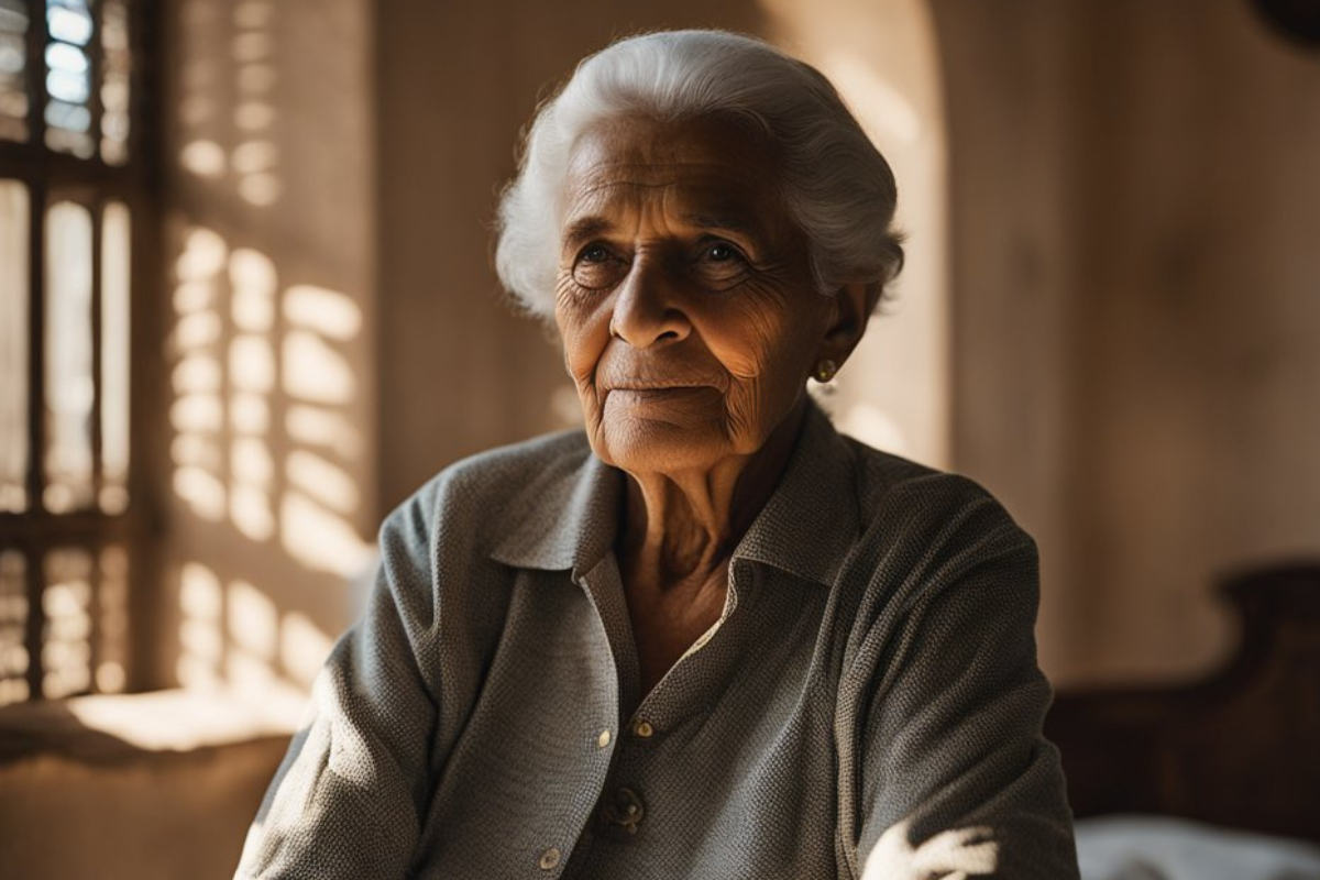 Elderly impoverished Cuban woman.